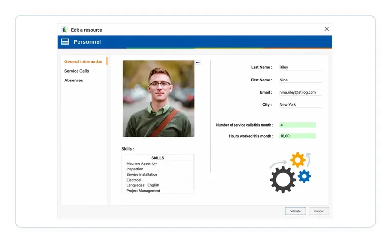 Personal-Management mit Visual Planning für Verfügbarkeit und Qualifikationen