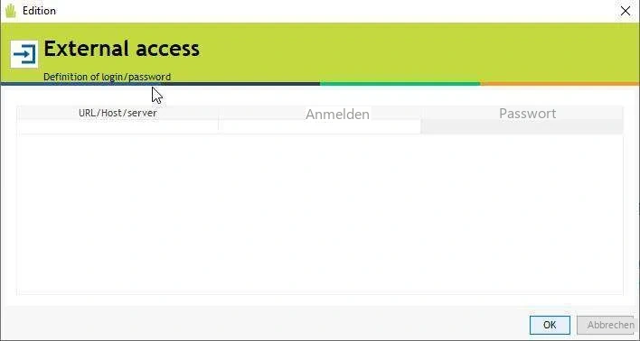 Visual Planning 10 - Admin Center: EXTERNER ZUGRIFF