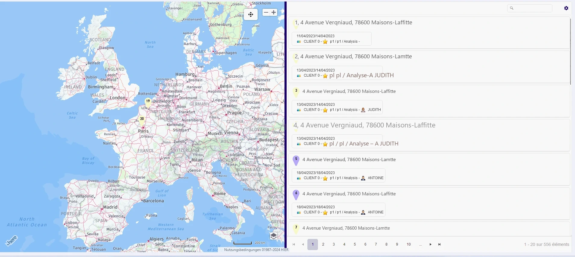 Visual Planning 10 - VPPORTAL: VERWENDUNG EINER VORLAGE FÜR EINE KARTE FÜR VORGÄNGE - Abbildung 1