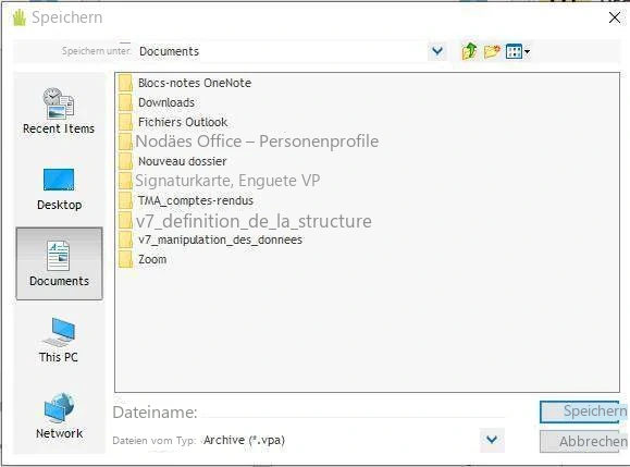 Visual Planning 10 - Admin Center: DATENVERARBEITUNG