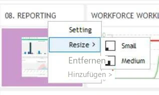 Visual Planning 10 - Dashboard: VERWENDUNG - Abbildung 1