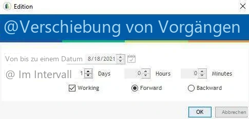 Visual Planning 10 - Wechseln zu einem Datum