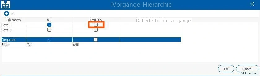 Visual Planning 10 - Eine Hierarchie löschen