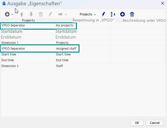Visual Planning 10 - Zusammenklappbare Ansicht