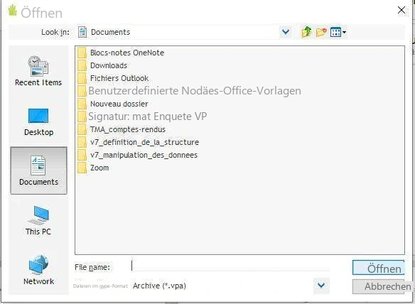 Visual Planning 10 - IMPORT VON VERWALTUNGSDATEN