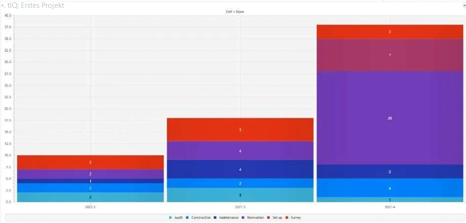Visual Planning 10 - Ansicht „Vorgangsbericht“: Anzeigeeinstellungen - Abbildung 2