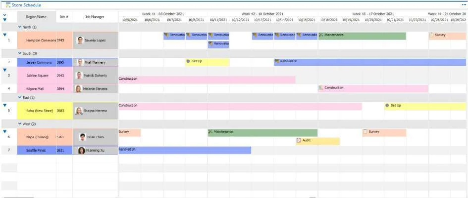Visual Planning 10 - Planungsansicht