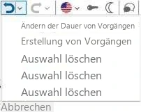 Visual Planning 10 - Rückgängig / Wiederherstellen