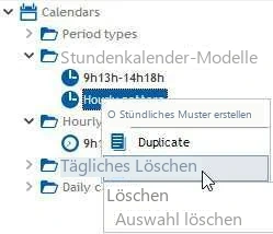 Visual Planning 10 - Eine Stundenvorlage löschen