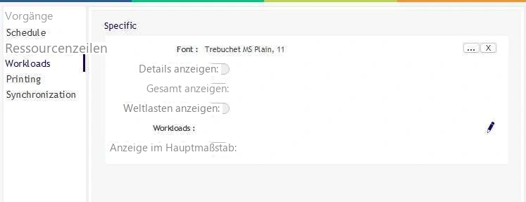 Visual Planning 10 - Auslastung: VERWENDUNG