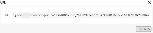 Visual Planning 10 - EXPORTE ÜBER URL