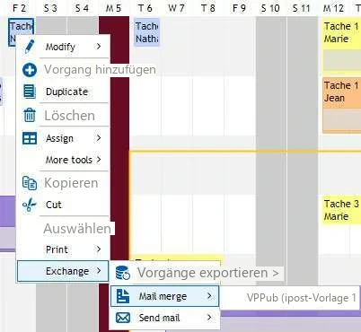 Visual Planning 10 - VPPublipost: Verwendung - Abbildung 1