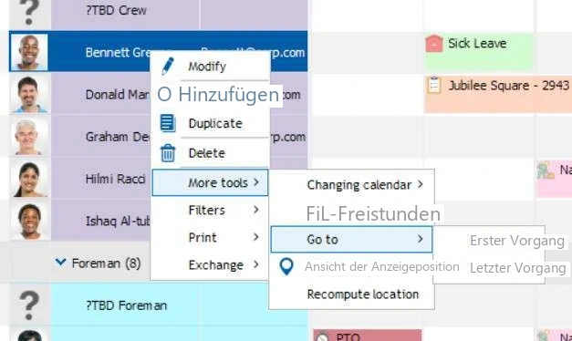 Visual Planning 10 - Navigation in der Planung