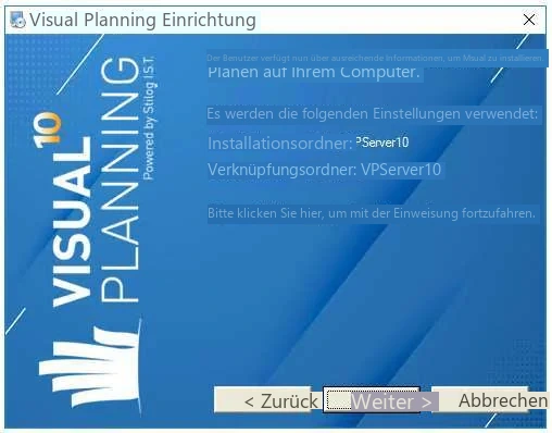 Visual Planning 10 - VISUAL PLANNING INSTALLIEREN