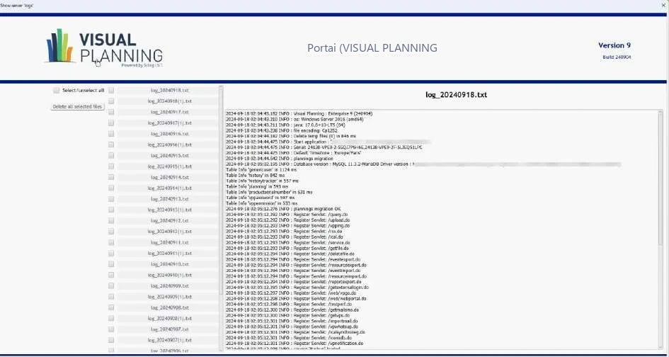 Visual Planning 10 - Aus dem Admin Center