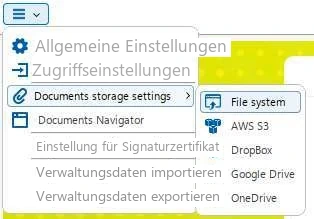 Visual Planning 10 - VERWALTUNG: DATEISPEICHERUNG