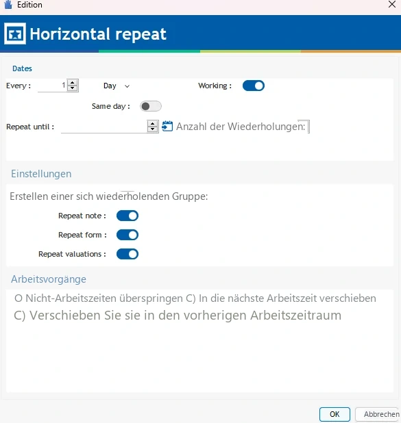 Visual Planning 10 - Einen Vorgang wiederholen