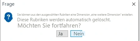 Visual Planning 10 - Es wurde nur eine Rubrik ausgewählt - Abbildung 1