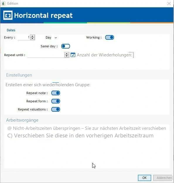 Visual Planning 10 - Vorgang: Verwendung