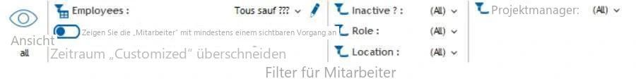 Visual Planning 10 - MENÜLEISTE: MENÜ „FILTER“ - Abbildung 1
