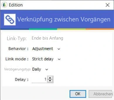 Visual Planning 10 - Verknüpfung: Konfiguration