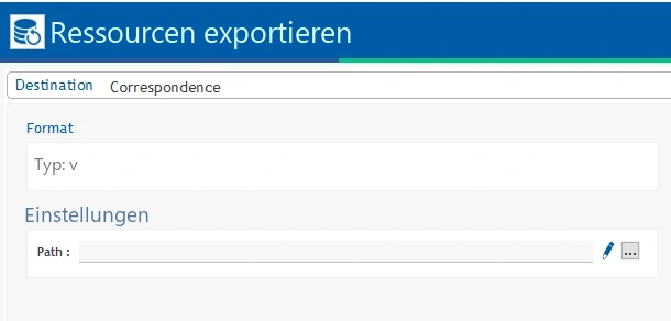 Visual Planning 10 - Ressourcen-Export: Konfiguration - Abbildung 2