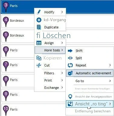 Visual Planning 10 - Geolokalisierung: Verwendung - Abbildung 1