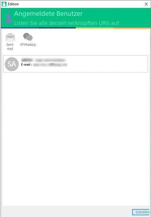 Visual Planning 10 - VPWhatsUp: Verwendung