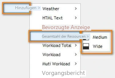 Visual Planning 10 - DASHBOARD: KONFIGURATION