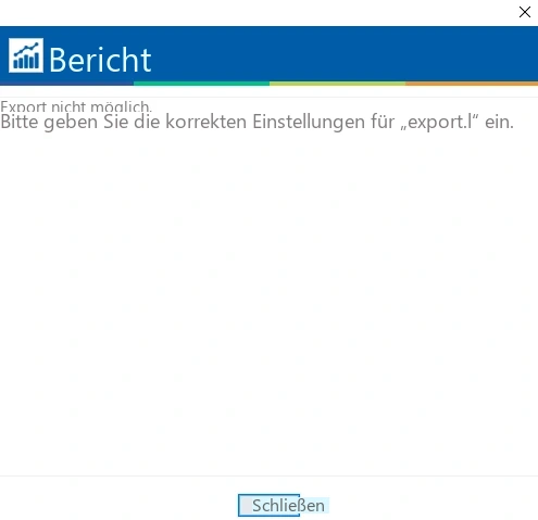 Visual Planning 10 - Export fehlerhaft