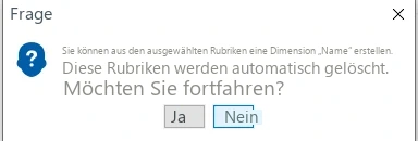 Visual Planning 10 - Erstellen einer Dimension aus den Rubriken einer anderen Dimension - Abbildung 1