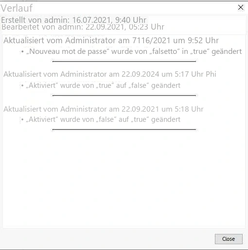 Visual Planning 10 - Einen Anwender bearbeiten