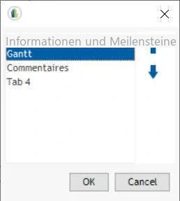 Visual Planning 10 - Registerkarten sortieren - Abbildung 2