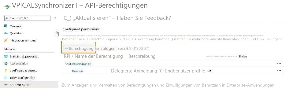 Visual Planning 10 - Fügen Sie Berechtigungen für den Zugriff auf Ihre Web-API hinzu - Abbildung 1