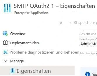 Visual Planning 10 - Konfiguration des SMTP-OAuth2-Servers - Abbildung 2
