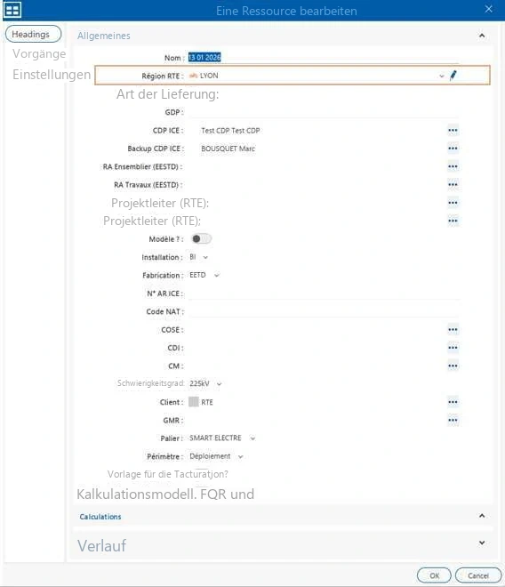 Visual Planning 10 - Zuweisung einer Ressource zu einem Vorgang