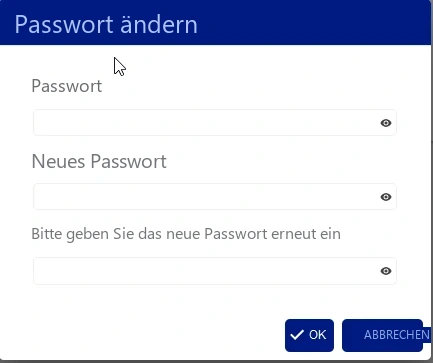 Visual Planning 10 - VPPORTAL: ÄNDERUNG DES PASSWORTS